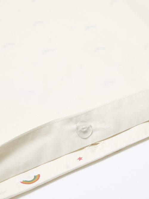 Dekbedovertrek (140 x 200cm) + kussensloop - 2-delige set - Kiabi