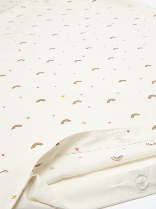 Dekbedovertrek (140 x 200cm) + kussensloop - 2-delige set - Kiabi