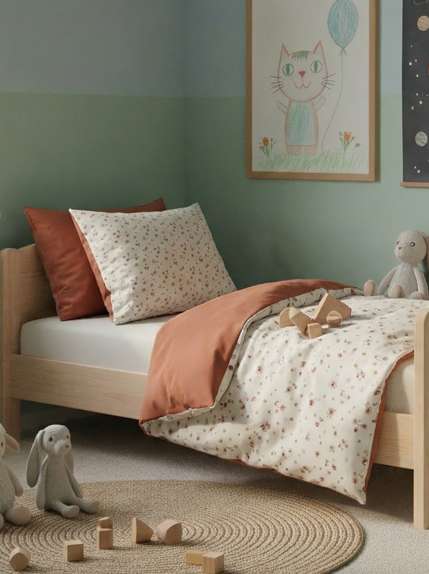 Dekbedovertrek (140 x 200cm) + kussensloop - 2-delige set