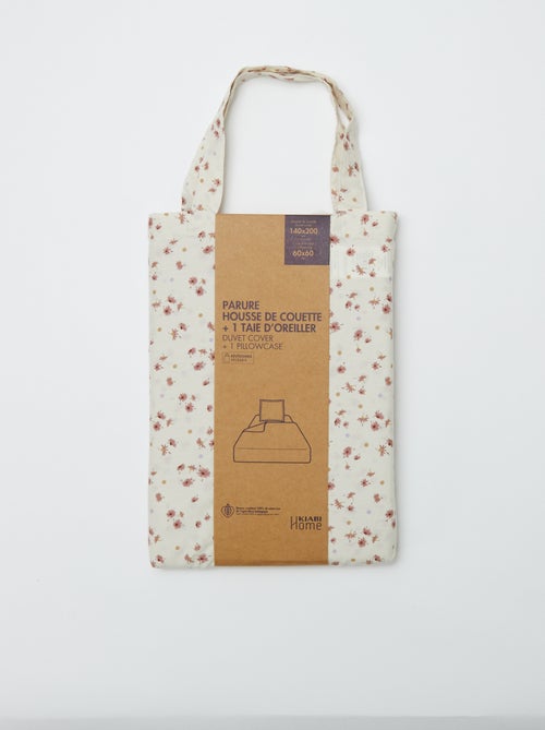 Dekbedovertrek (140 x 200cm) + kussensloop - 2-delige set - Kiabi Dekbedovertrek (140 x 200cm) + kussensloop - 2-delige set - Kiabi