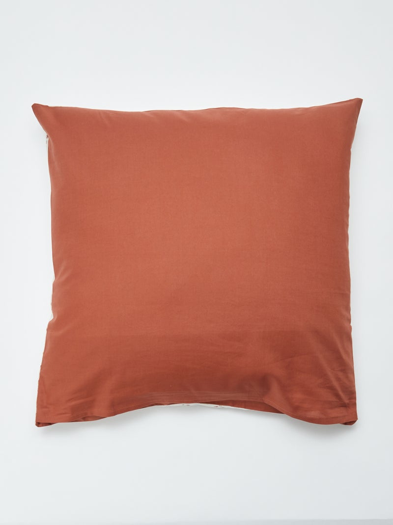 Dekbedovertrek (140 x 200cm) + kussensloop - 2-delige set BIEGE - Kiabi