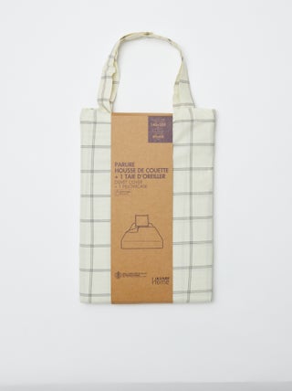 Dekbedovertrek (140 x 200cm) + kussensloop - 2-delige set