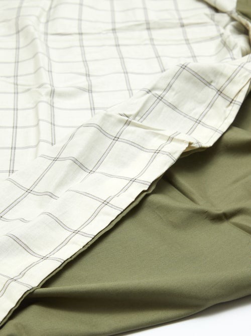 Dekbedovertrek (140 x 200cm) + kussensloop - 2-delige set - Kiabi