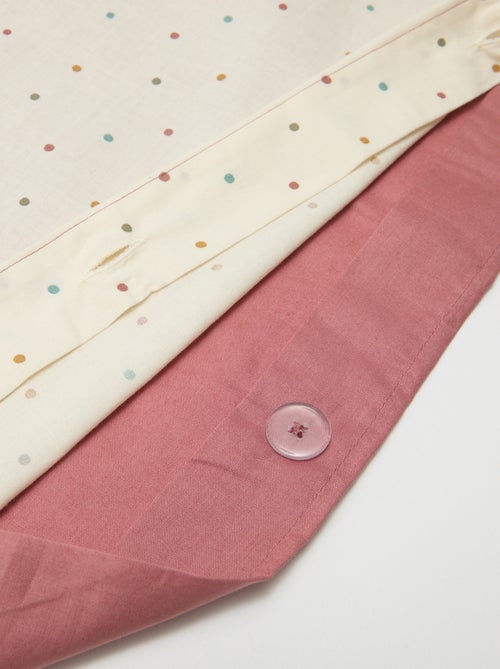 Dekbedovertrek (140 x 200cm) + kussensloop - 2-delige set - Kiabi