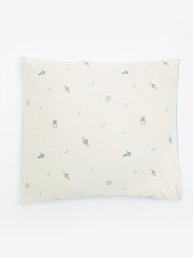 Dekbedovertrek (140 x 200cm) + kussensloop - 2-delige set Blauw - Kiabi