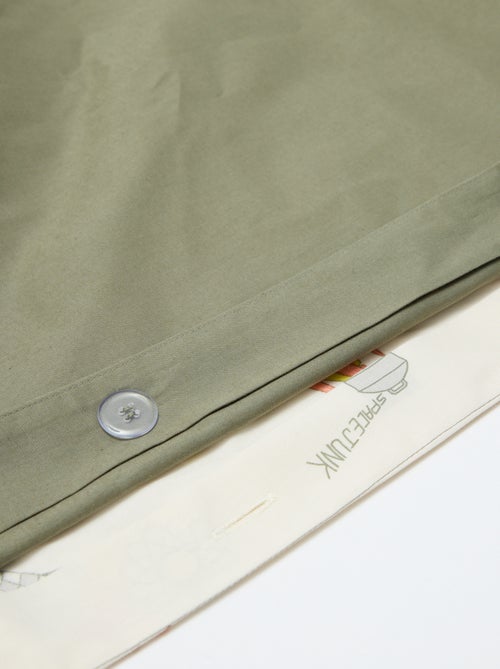 Dekbedovertrek (140 x 200cm) + kussensloop - 2-delige set - Kiabi