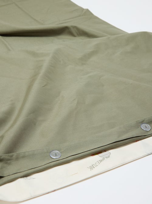 Dekbedovertrek (140 x 200cm) + kussensloop - 2-delige set - Kiabi