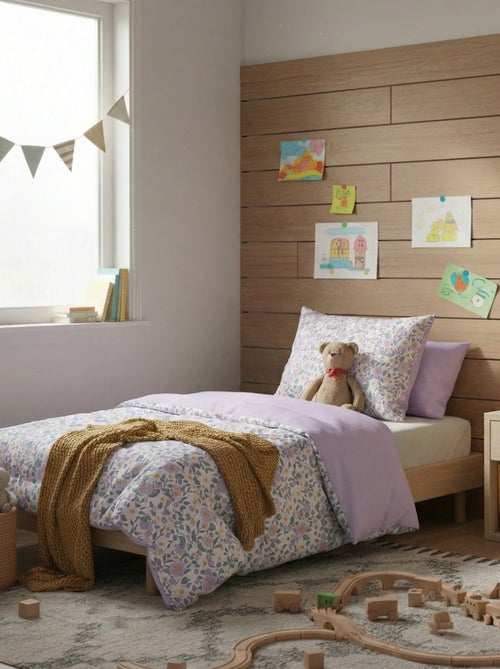 Dekbedovertrek (140 x 200cm) + kussensloop - 2-delige set - Kiabi