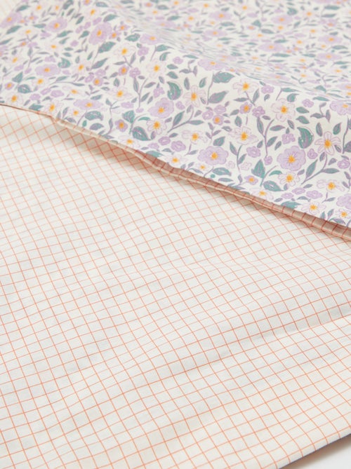 Dekbedovertrek (140 x 200cm) + kussensloop - 2-delige set - Kiabi