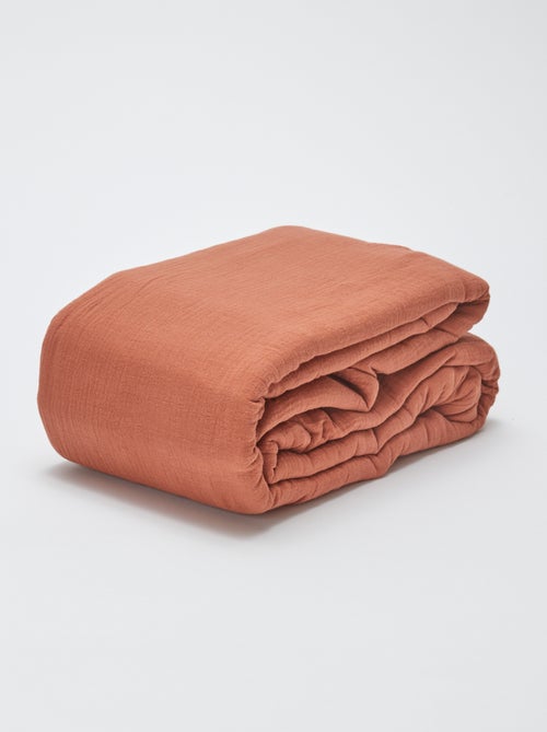 Dekbedovertrek 2 personen (240 x 220cm) van katoengaas - Kiabi Home - Kiabi Dekbedovertrek 2 personen (240 x 220cm) van katoengaas - Kiabi Home - Kiabi