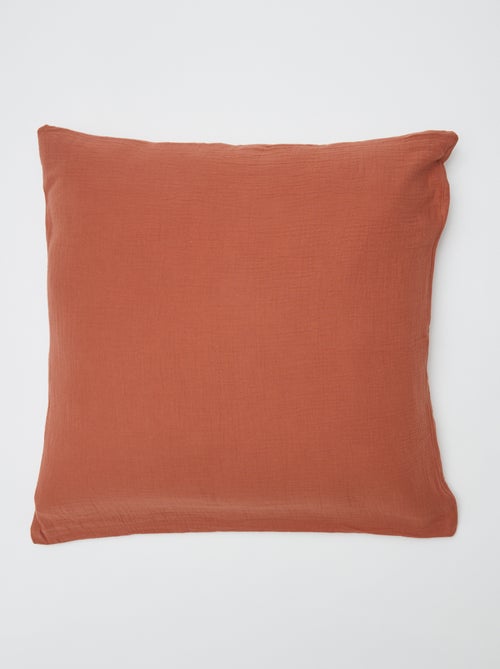 Dekbedovertrek 2 personen (240 x 220cm) van katoengaas - Kiabi Home - Kiabi Dekbedovertrek 2 personen (240 x 220cm) van katoengaas - Kiabi Home - Kiabi