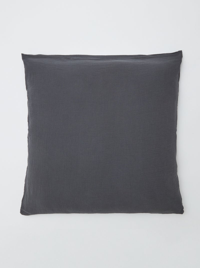 Dekbedovertrek 2 personen (240 x 220cm) van katoengaas - Kiabi Home GRIJS - Kiabi