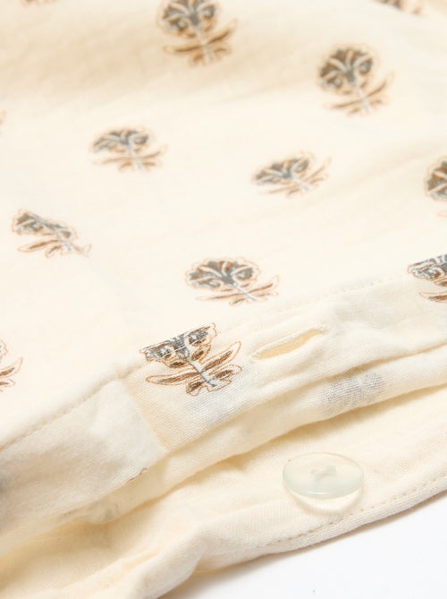 Dekbedovertrek 2-persoons (200x200 cm) van katoenen mousseline - Kiabi Home - Kiabi