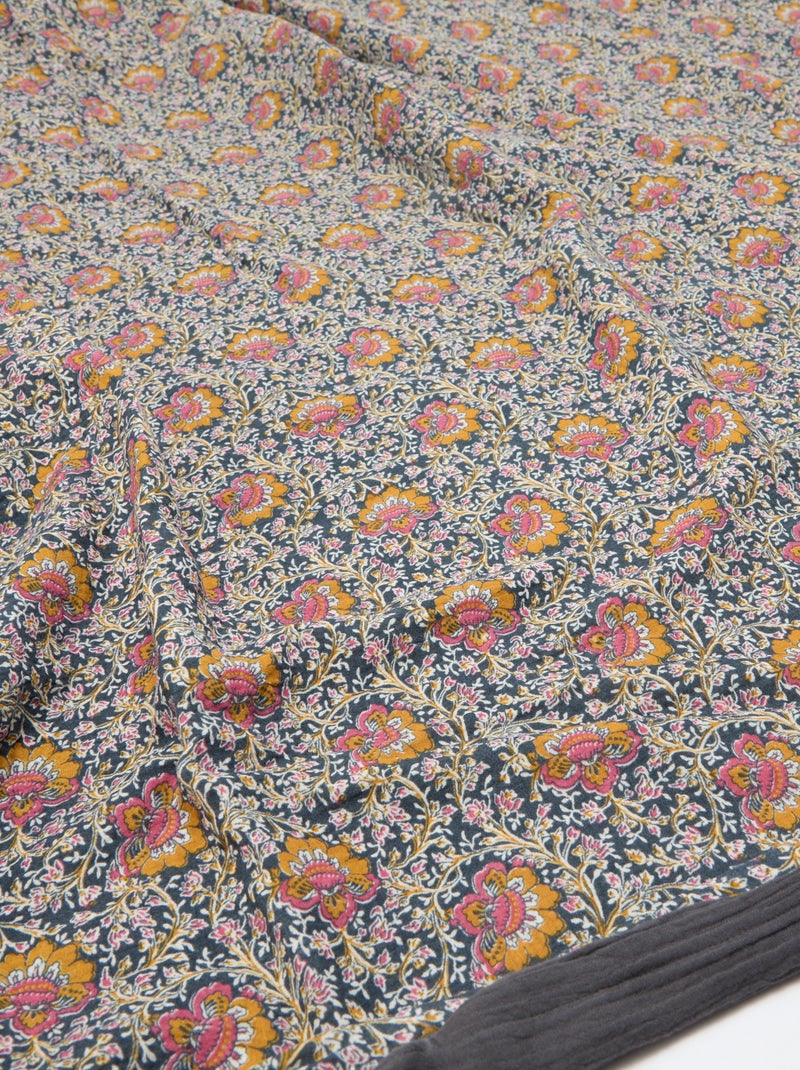 Dekbedovertrek 2-persoons (240 x 220cm) van katoengaas - Kiabi Home Blauw - Kiabi