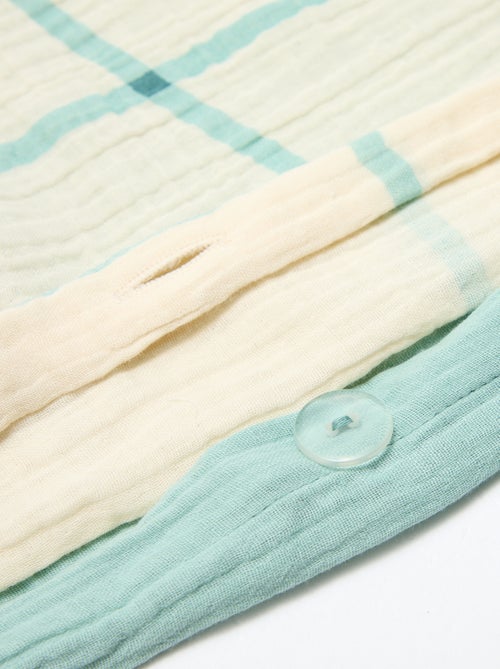 Dekbedovertrek 2-persoons (260x240cm) van katoengaas - Kiabi Home - Kiabi