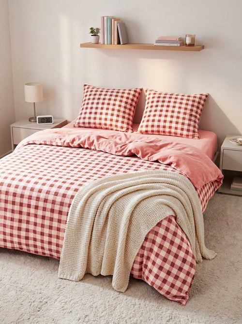 Dekbedovertrek 2-persoons (260x240cm) van katoengaas - Kiabi Home - Kiabi