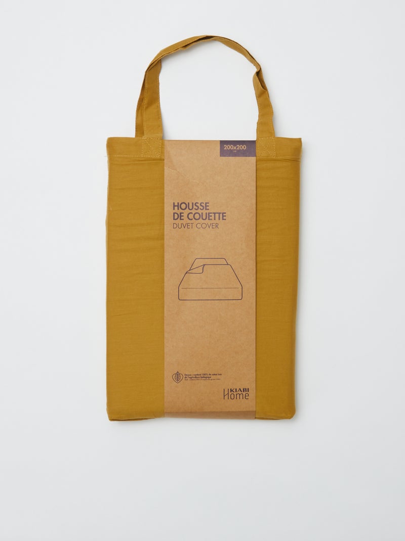 Dekbedovertrek (200 x 200 cm) - Kiabi Home GEEL - Kiabi