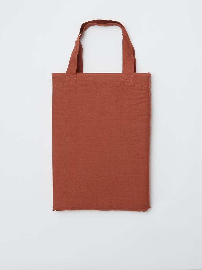 Dekbedovertrek (200 x 200cm) - Kiabi Home BRUIN - Kiabi