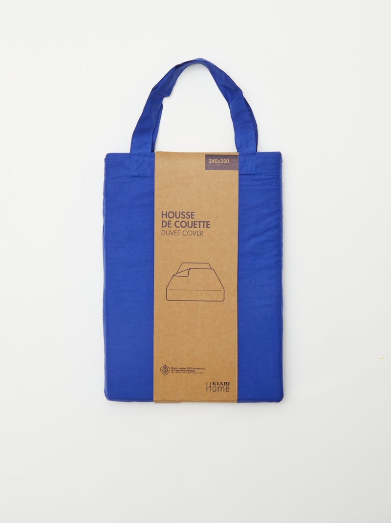 Dekbedovertrek (240 x 220 cm) - Kiabi Home BLAUW - Kiabi