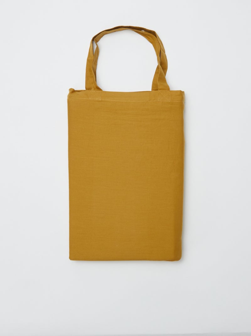 Dekbedovertrek (240 x 220 cm) - Kiabi Home Mosterdgeel - Kiabi