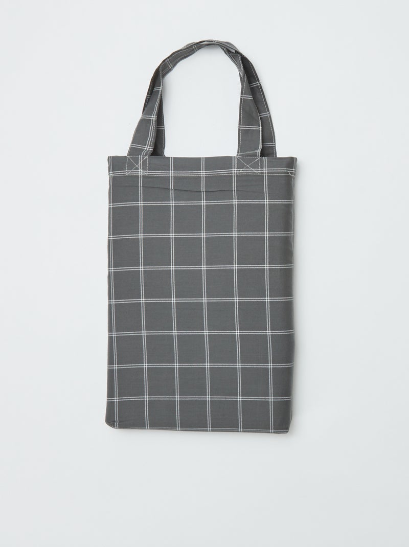 Dekbedovertrek (240x220 cm) + kussenslopen GRIJS - Kiabi