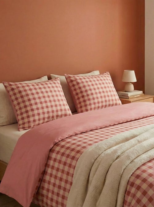 Dekbedovertrek (260 x 240cm) met ruitjes - Kiabi