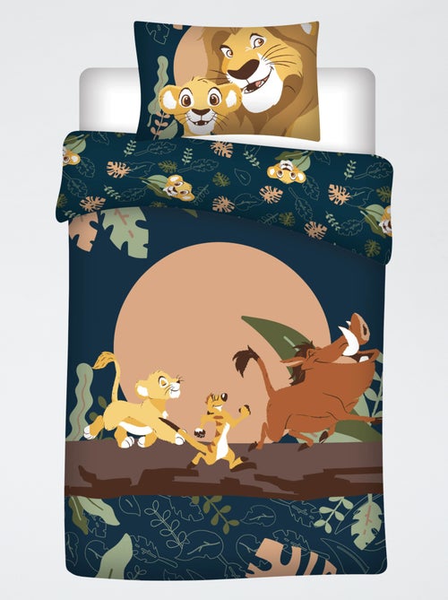 Dekbedovertrek 'De Leeuwenkoning' 140x200 cm met kussensloop - Kiabi