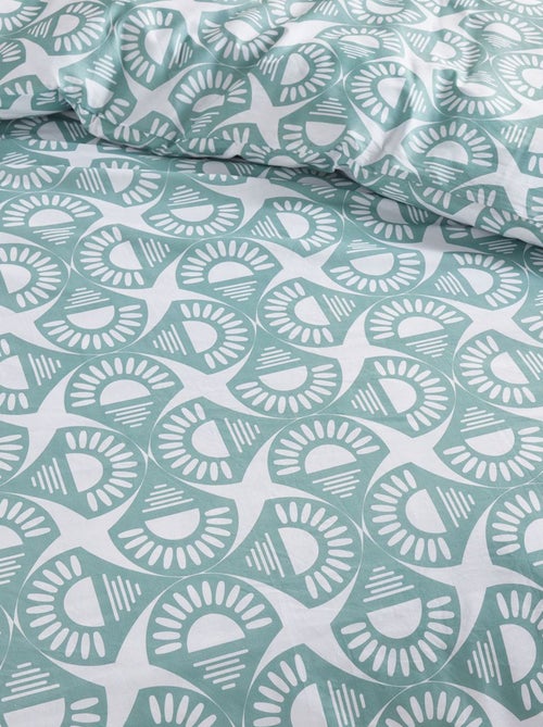 Dekbedovertrek met grafische print - 2 personen - Kiabi