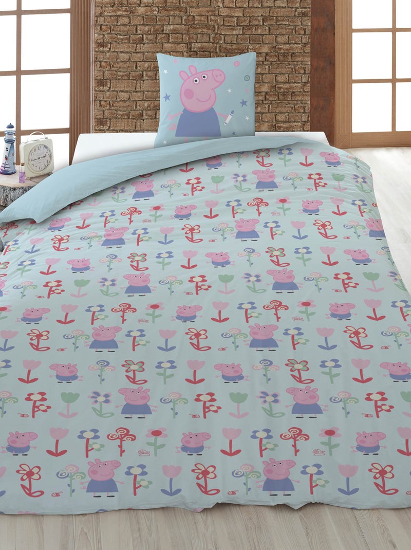 Dekbedovertrek 'Peppa Pig' Groen - Kiabi
