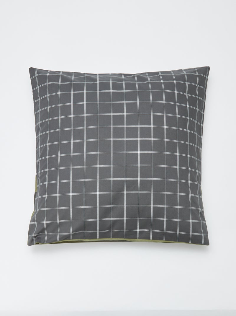 Dekbedovertrek set (260 x 60 cm) + 2 kussenslopen GRIJS - Kiabi