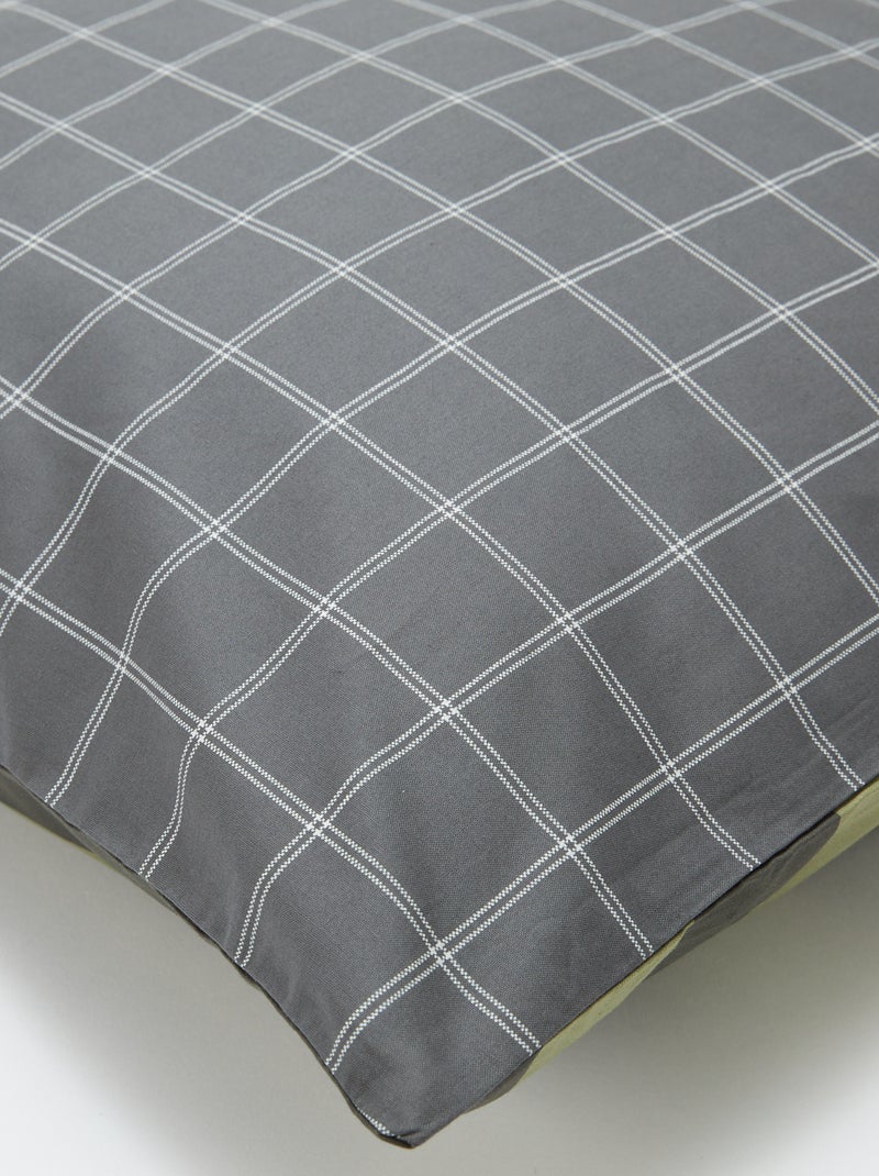 Dekbedovertrek set (260 x 60 cm) + 2 kussenslopen GRIJS - Kiabi