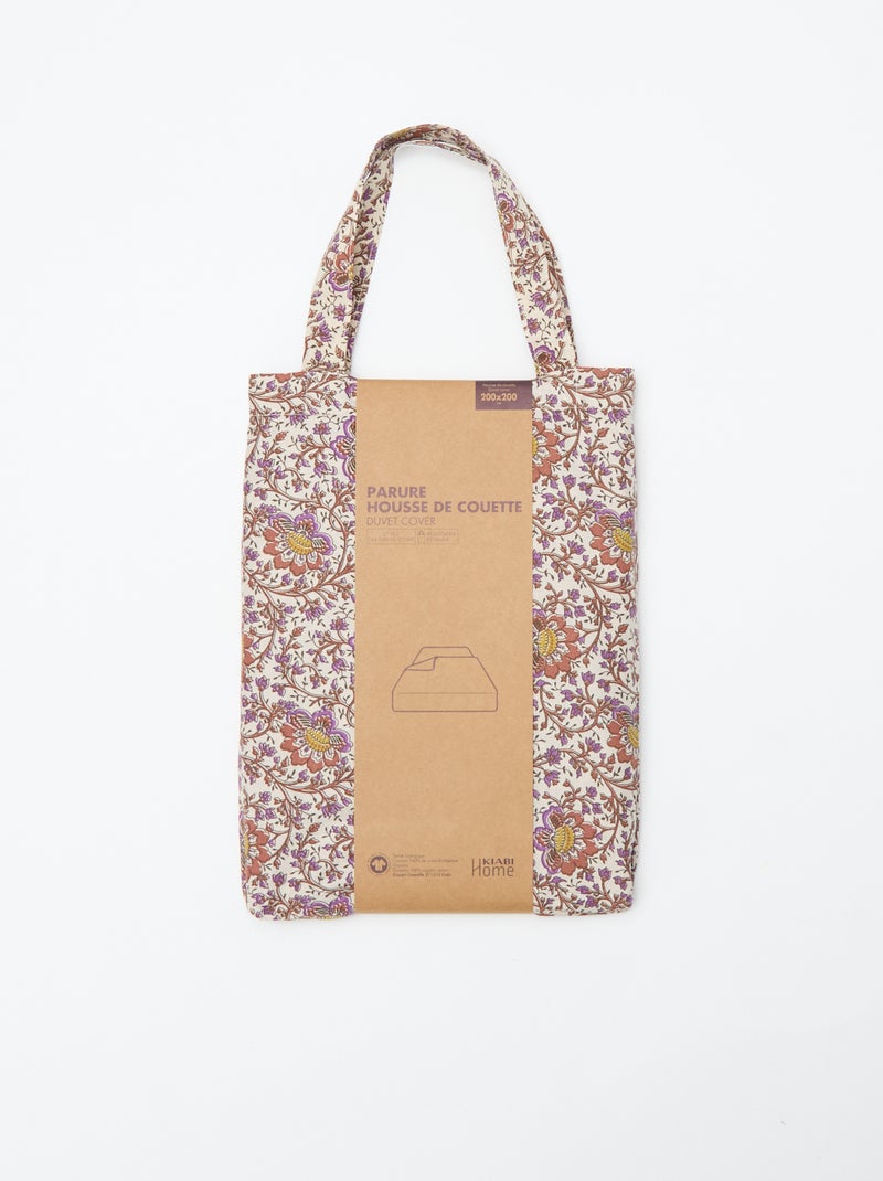 Dekbedovertrek van katoen (200 x 200 cm) - Kiabi Home Biege - Kiabi