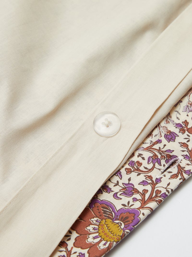 Dekbedovertrek van katoen (200 x 200 cm) - Kiabi Home Biege - Kiabi