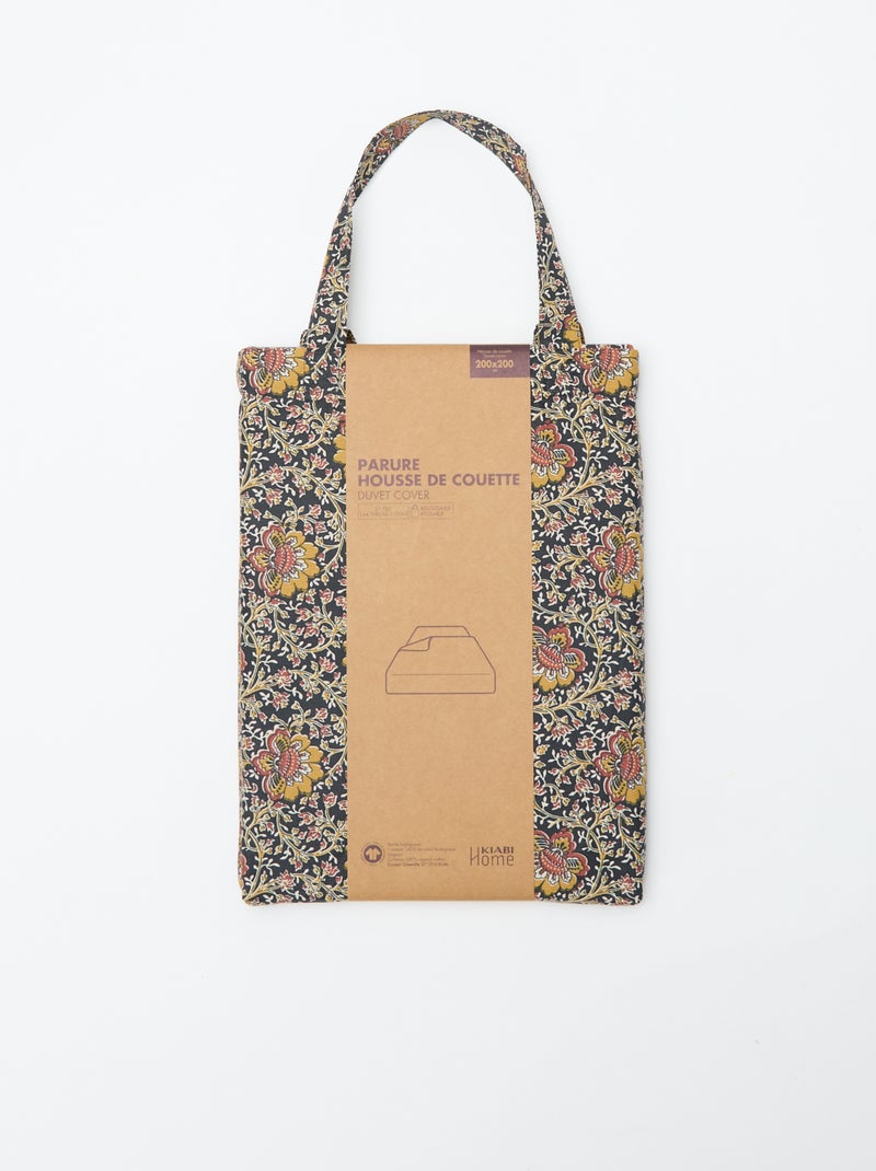 Dekbedovertrek van katoen (200 x 200 cm) - Kiabi Home Zwart - Kiabi