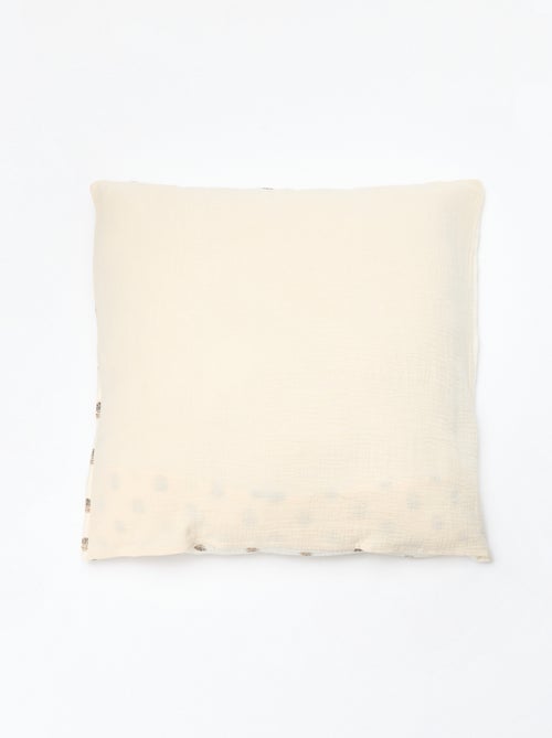 Dekbedovertrekset 1-persoons 140 x 200 cm van dubbel katoenen gaasstof - Kiabi Home - Kiabi Dekbedovertrekset 1-persoons 140 x 200 cm van dubbel katoenen gaasstof - Kiabi Home - Kiabi