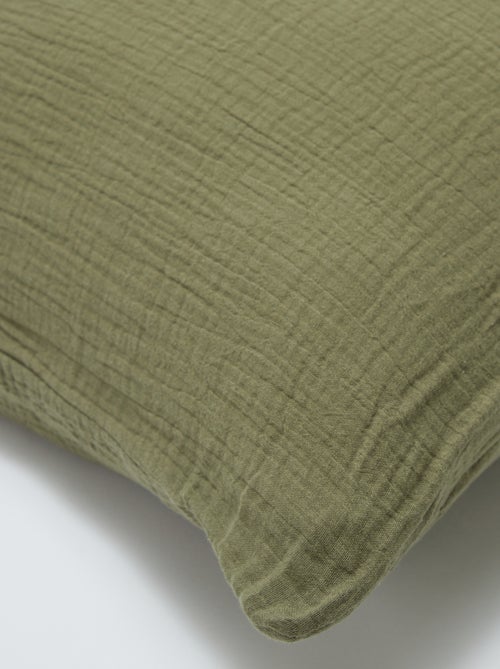 Dekbedovertrekset 1-persoons 140 x 200 cm van katoengaas - Kiabi Home - Kiabi Dekbedovertrekset 1-persoons 140 x 200 cm van katoengaas - Kiabi Home - Kiabi