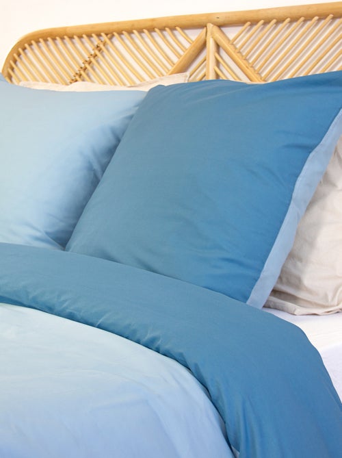 Dekbedovertrekset + 2 kussenslopen van effen katoen 240x220 - 260x240 - Kiabi