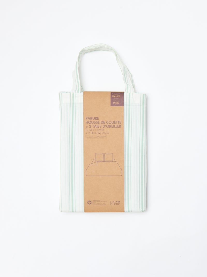 Dekbedovertrekset 2-persoons 200 x 200 cm - Kiabi Home Blauw - Kiabi