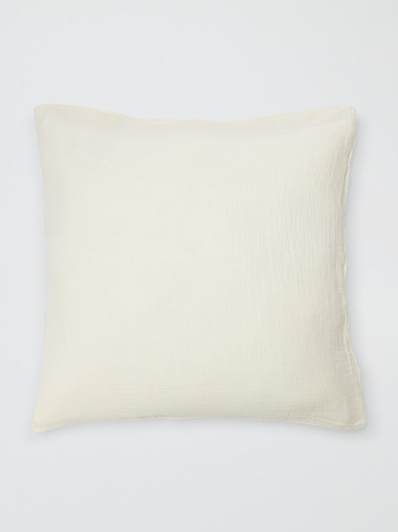 Dekbedovertrekset 2-persoons 240 x 220 cm van katoengaas - Kiabi Home BIEGE - Kiabi