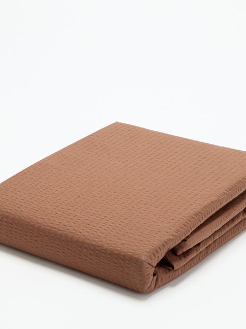 Dekbedovertrekset 2-persoons 260 x 220 cm van seersucker - Kiabi