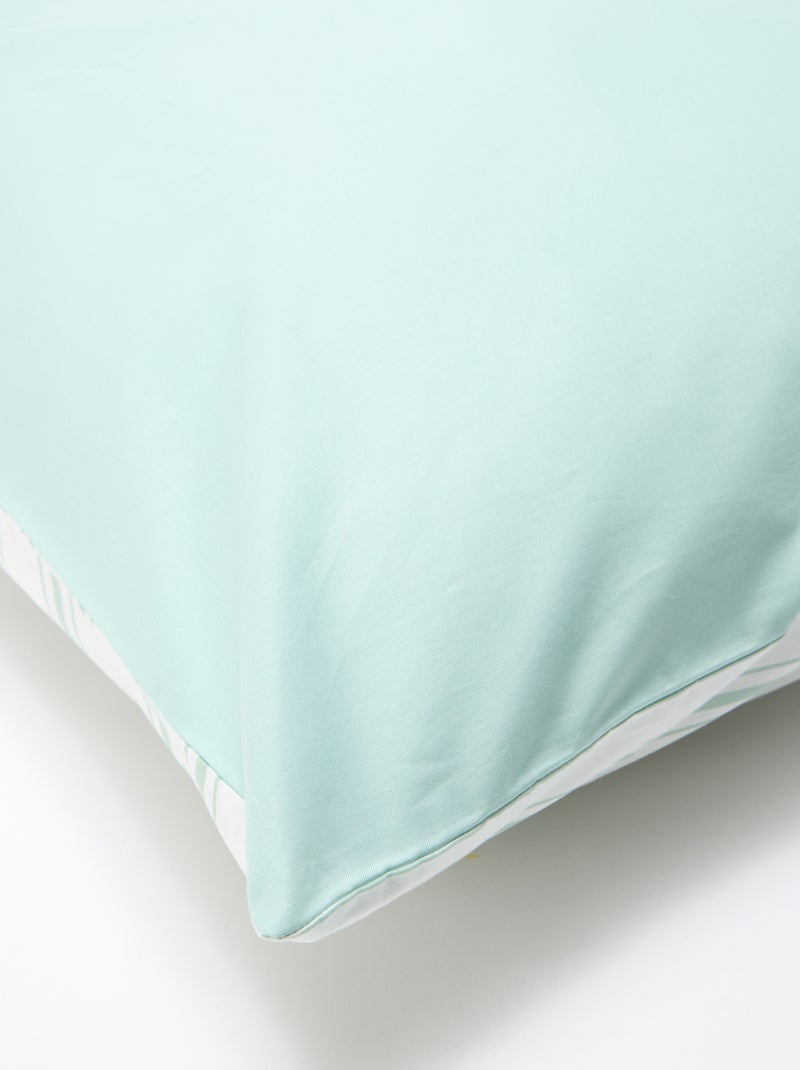 Dekbedovertrekset 2-persoons (260 x 240cm) van katoen - Kiabi Home Blauw - Kiabi