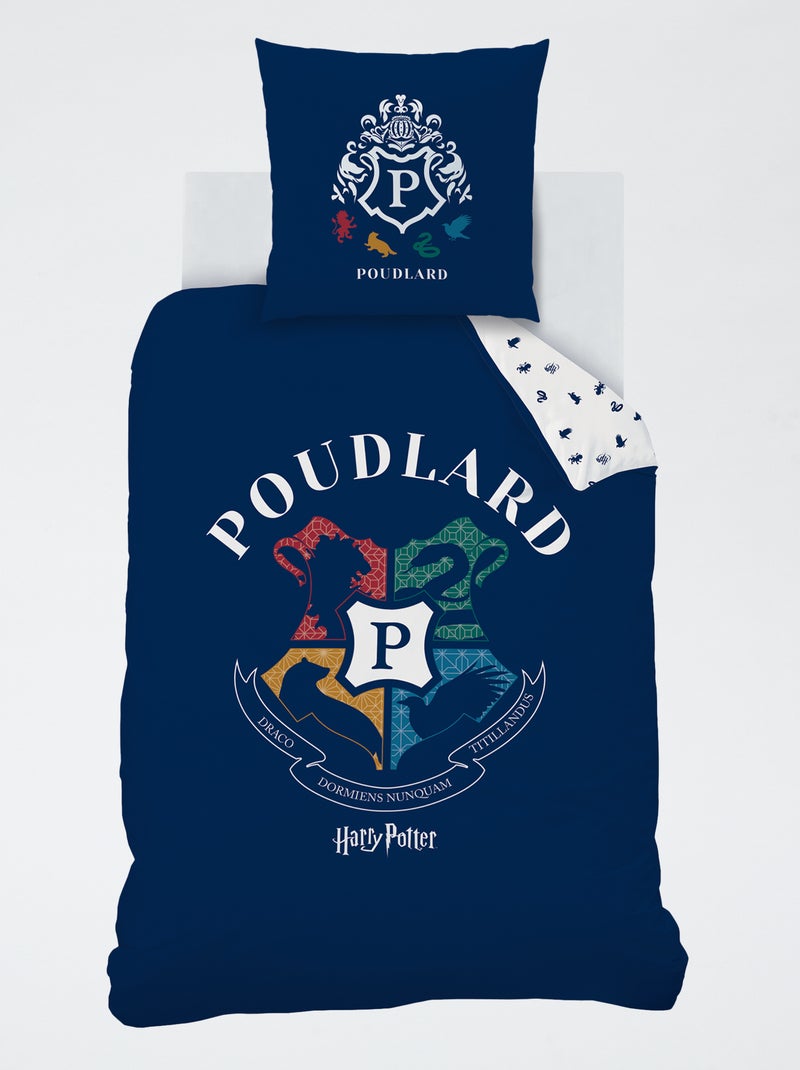 Dekbedovertrekset 'Harry Potter' - 1 persoon Zwart - Kiabi