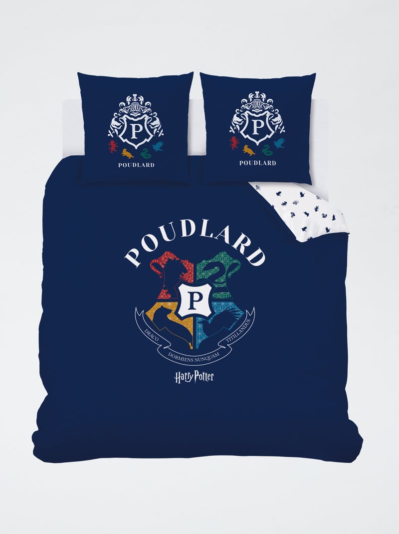 Dekbedovertrekset 'Harry Potter' - 1 persoon Zwart - Kiabi