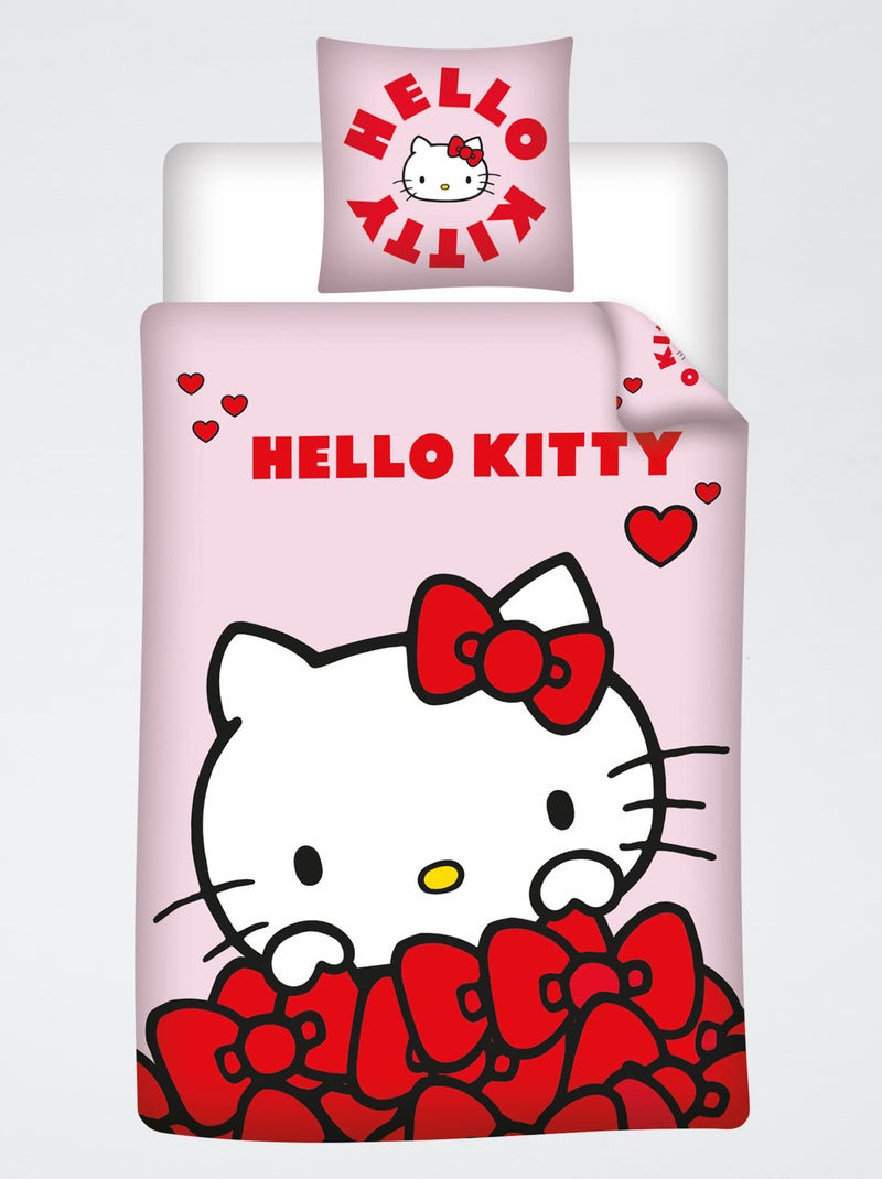 Dekbedovertrekset 'Hello Kitty' - 1 set Rood - Kiabi