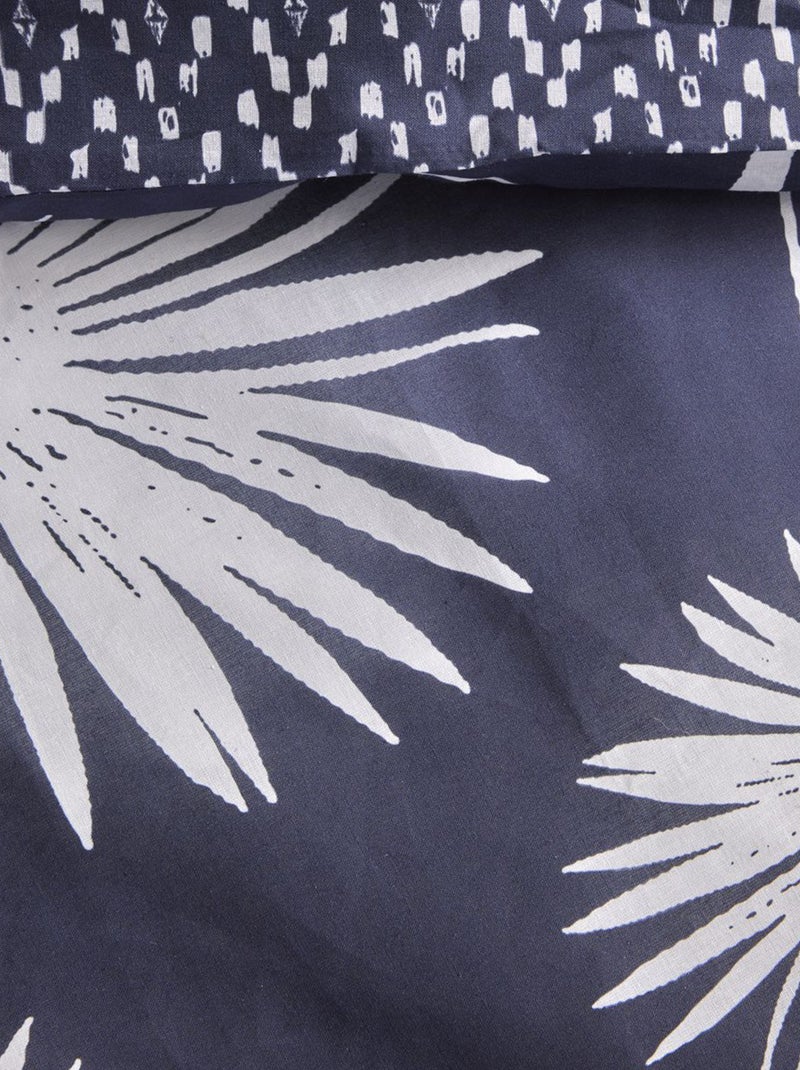 Dekbedovertrekset met fantasieprint - 2 personen Blauw - Kiabi