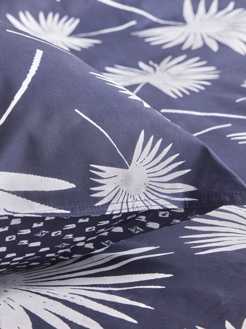 Dekbedovertrekset met fantasieprint - 2 personen Blauw - Kiabi