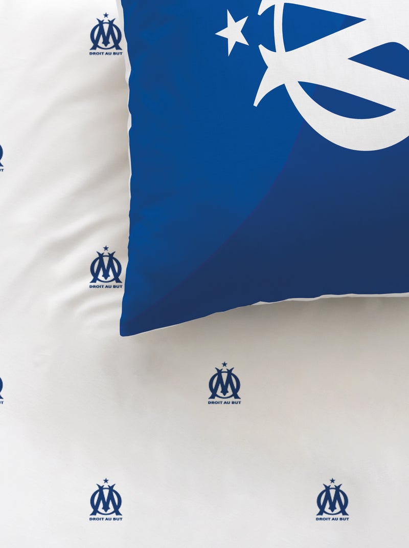 Dekbedovertrekset met print 'Olympique de Marseille' - 2 personen Blauw - Kiabi