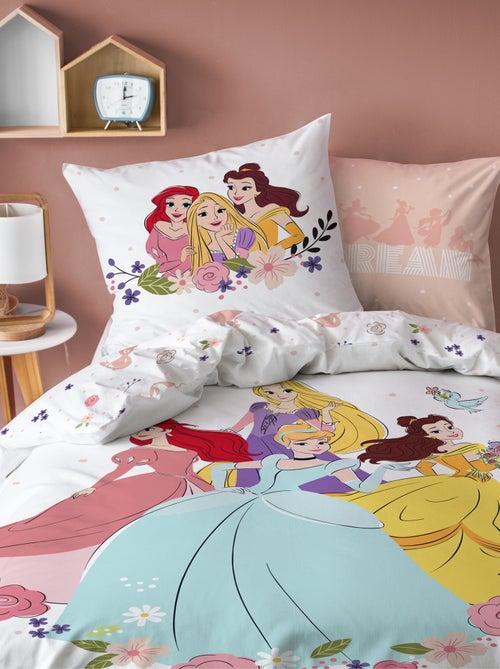 Dekbedset - 'Disney-prinsessen' - 1-persoonsbed - Kiabi