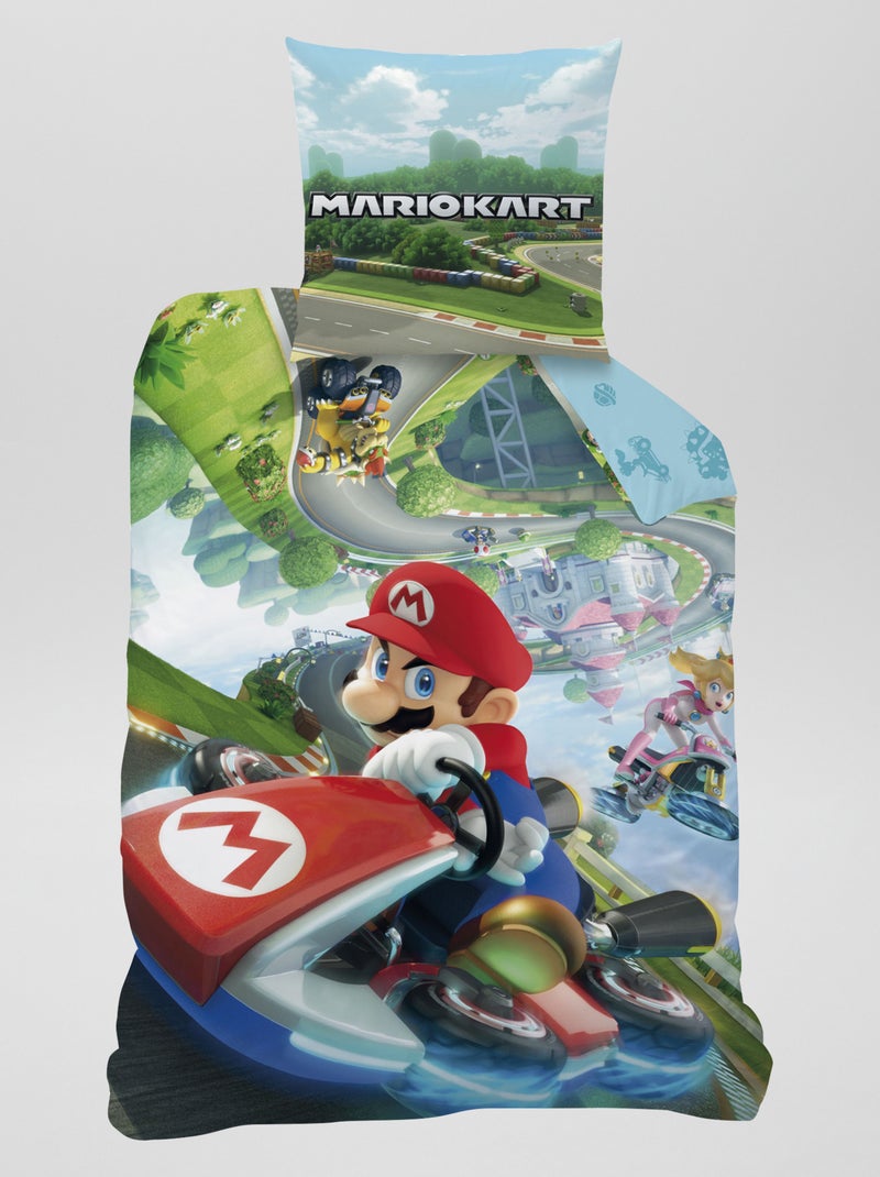 Dekbedset - 'Mario Kart' - 1-persoonsbed BIEGE - Kiabi