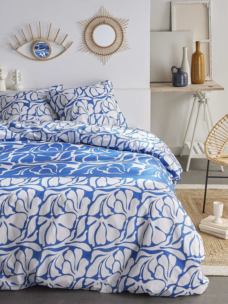Dekbedset - Voor 2-persoonsbed BLAUW - Kiabi